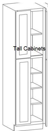 Sage Green Tall Cabinets